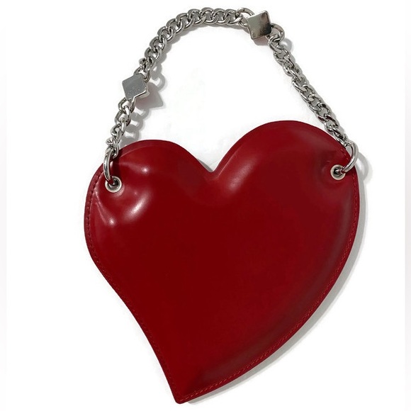 A’Cloud Heart shell heart wristlet/crossbody/bagcharm - Picture 3 of 7